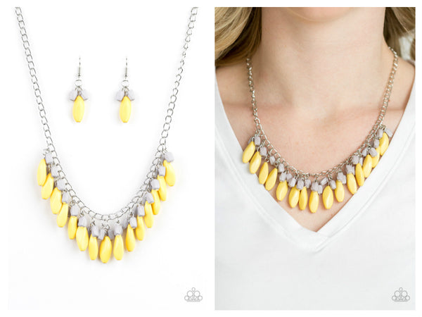 Bead Binge - Yellow Necklace