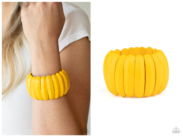 Colorfully Congo - Yellow Bracelet