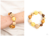 Happily Homespun - Yellow Bracelet