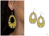 Beaded Shores - Yellow Earring