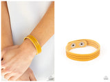 Life is WANDER-ful - Yellow Bracelet