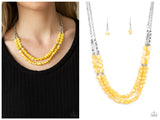 Staycation Status - Yellow Necklace