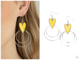 Happily Ever Hearts - Yellow Earring