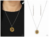 Formal Florals - Yellow Necklace