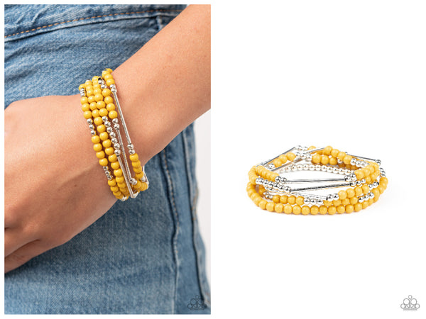 BEAD Between The Lines - Yellow Bracelet