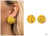 Kaleidoscope Sky - Yellow Post Earring