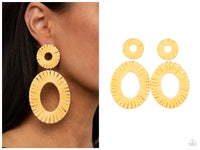 Foxy Flamenco - Yellow Post Earring