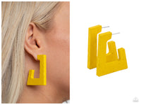 The Girl Next OUTDOOR - Yellow Hoop Earring