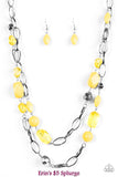 GLEAM Weaver - Yellow Necklace