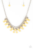 Friday Night Fringe - Yellow Necklace