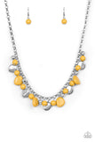 Flirtatiously Florida - Yellow Necklace