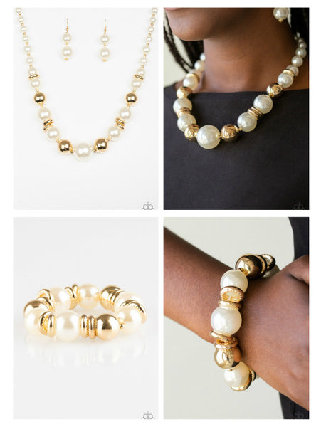 Gold and White Pearl Set