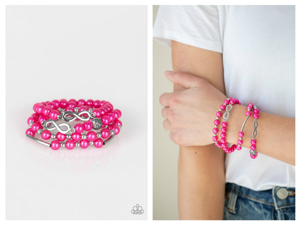 Immeasurably infinite deals pink bracelet