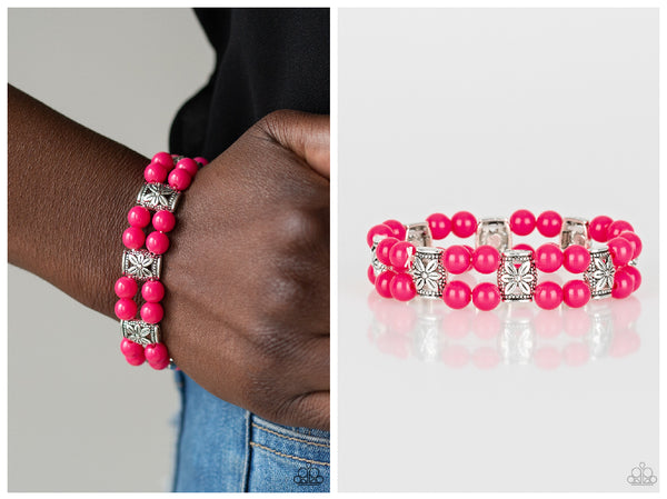 Daisy Debutante - Pink Bracelet