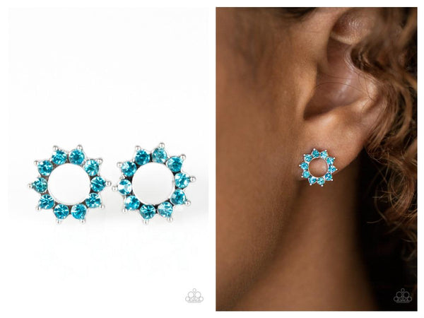 Richly Resplendent - Blue Post Earring