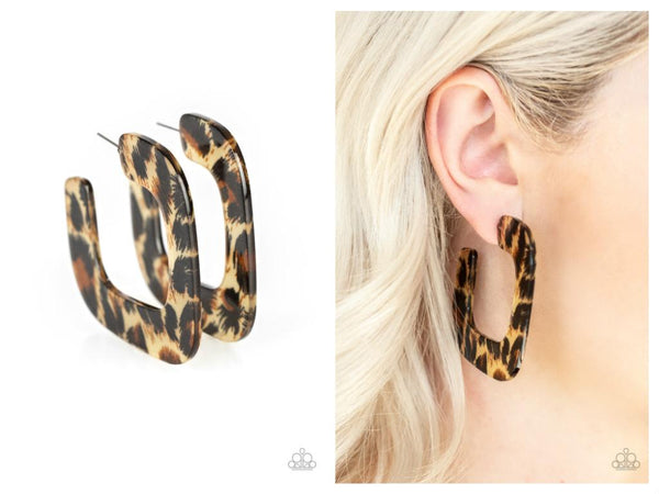 Cheetah Incognita - Brown Earring