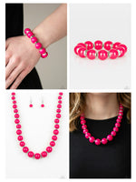 Chunky Hot Pink Matching Set