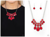 Delectable Daydream - Red Necklace