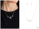 United We Sparkle - White Necklace
