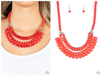 All Across the GLOBETROTTER - Red Necklace