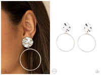 Undeniably Urban - Silver Clip-on Earring