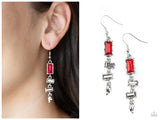 Modern Day Artifact - Red Earring