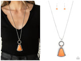 Stone Prairies - Orange Necklace
