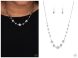Taunting Twinkle - White Necklace