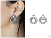 Industrial Innovator - Silver Clip-on Earring