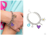 Turn Up the Charm - Purple Bracelet