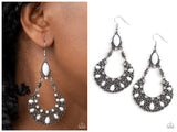 Fluent in Florals - White Earring