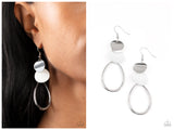 Retro Reception - White Earring
