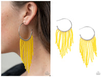 Saguaro Breeze - Yellow Hoop Earring