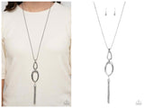 Elegantly Entrancing - White Necklace