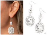 Capriciously Cosmopolitan - White Earring