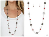 Glammed Up Goals - Red Necklace