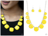 Prismatic Prima Donna - Yellow Necklace