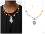 Discovering New Destinations - Brown Necklace