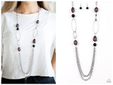 Pleasant Promenade - Black Necklace