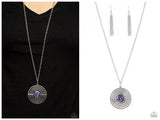Targeted Tranquility - Purple Necklace