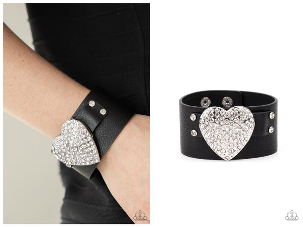 Flauntable Flirt - Black Bracelet