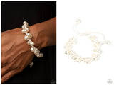 Vintage Versatility - White Bracelet