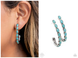 Kick Up a SANDSTORM - Blue Hoop Earring