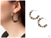 Growth Spurt - Green Hoop Earring