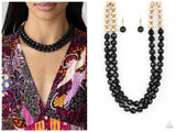 Greco Getaway - Black Necklace