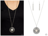 Targeted Tranquility - White Necklace