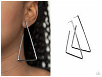 Go Ahead and TRI - Black Hoop Earring