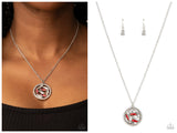 Head-Spinning Sparkle - Red Necklace