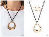 Tectonic Treasure - Gold Necklace