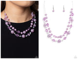 Parisian Pearls - Purple Necklace
